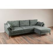 Диван-кровать угловой Рома (Pushe зеленый)